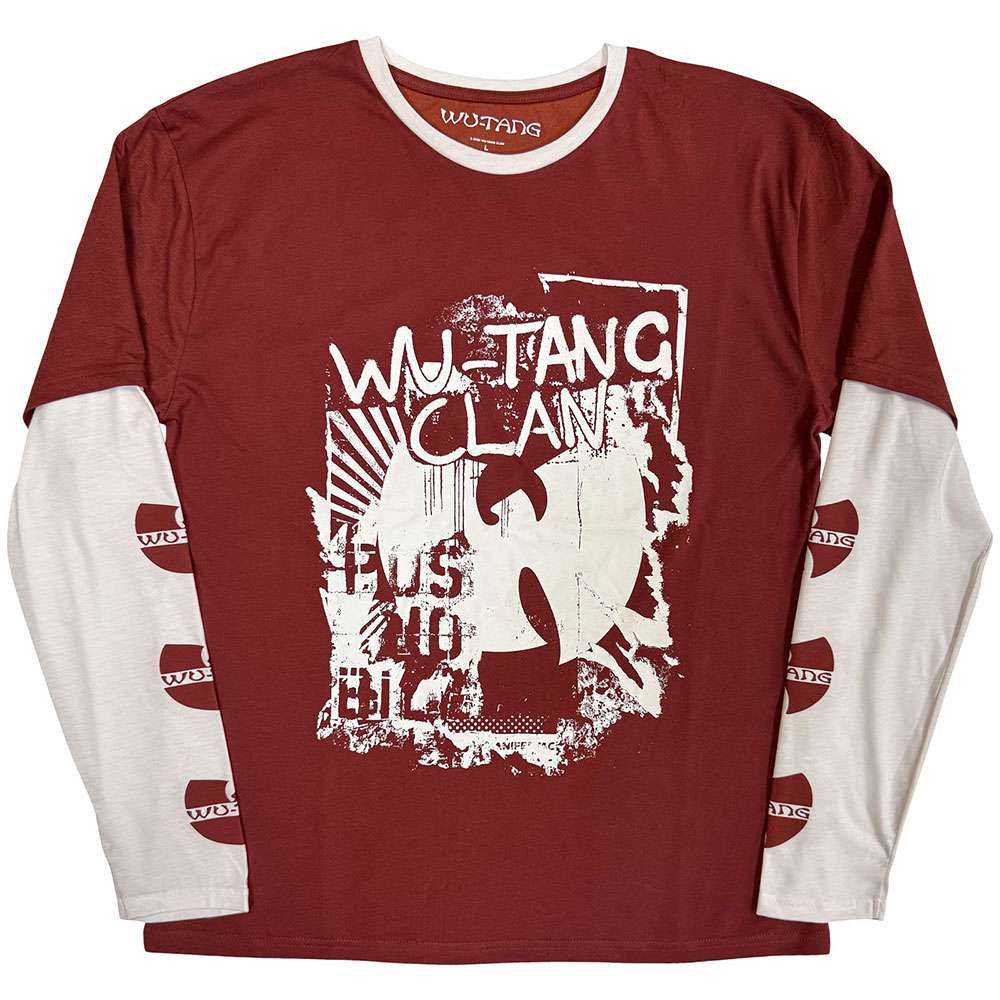 WuTang Clan - Graffiti Longsleeve shirt - Red/White